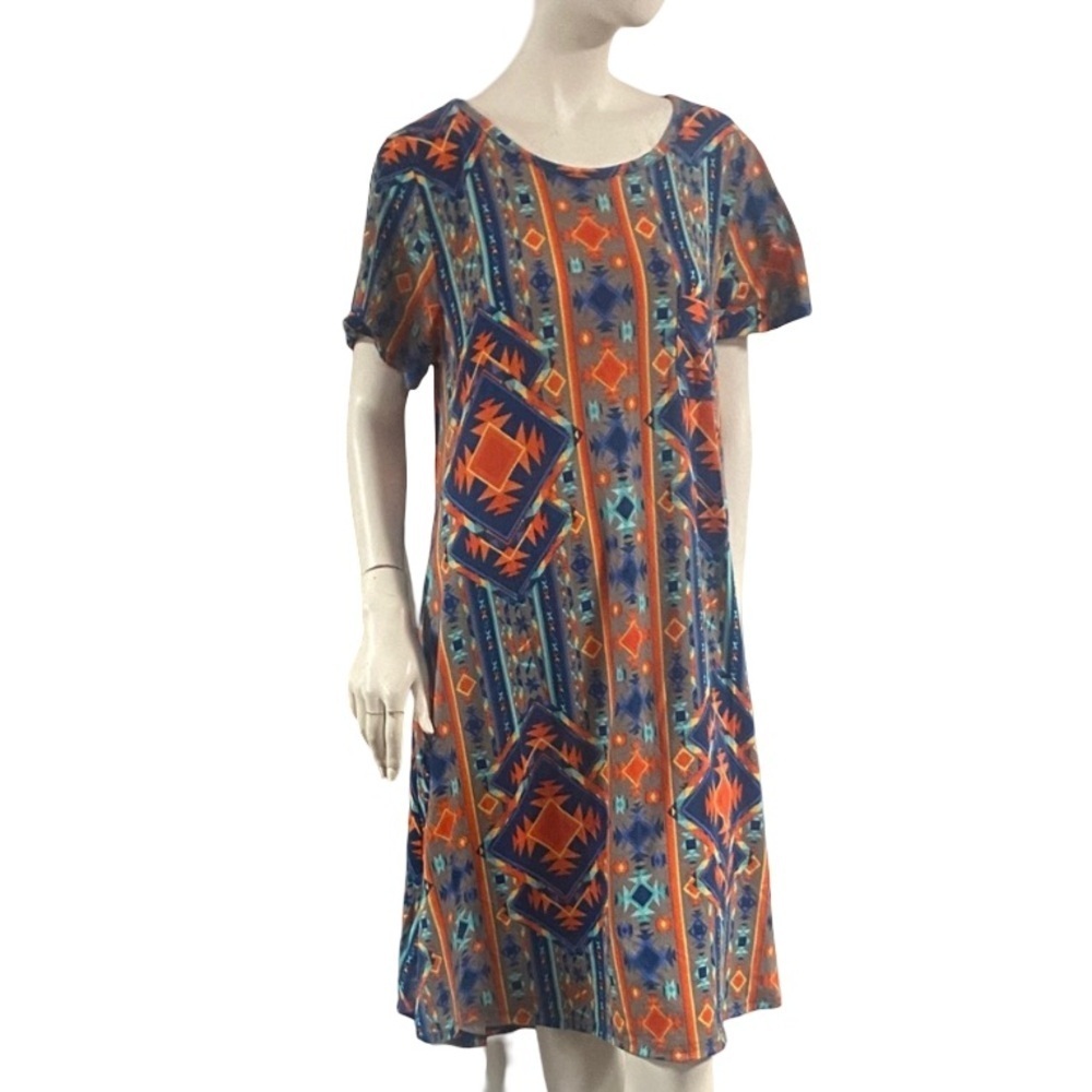 LulaRoe Western Geometric Print Dress